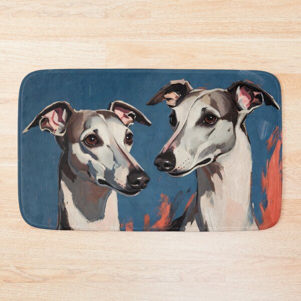 Item preview, Twin Whispers – Expressive Greyhound Dog Art designed and sold by KiraChie.