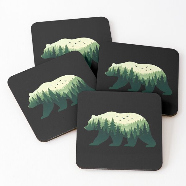 Item preview, Forest Bear Landscape Silhouette designed and sold by Clauxel.