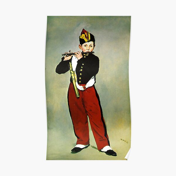 "HD. Young Flautist, or The Fifer, by Edouard HIGH DEFINITION" Poster by mindthecherry