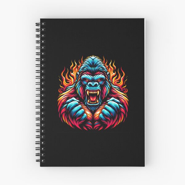 Item preview, Fiery Roaring Gorilla Face designed and sold by beast-net.