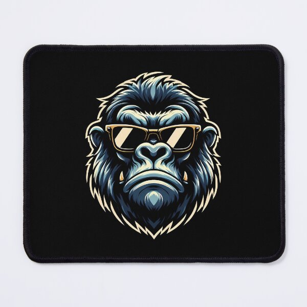 Item preview, Cool Gorilla Portrait with Gold Frame Glasses designed and sold by beast-net.
