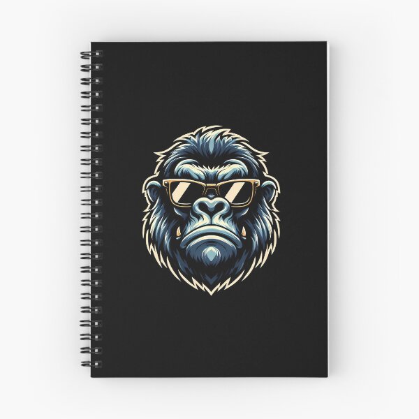 Item preview, Cool Gorilla Portrait with Gold Frame Glasses designed and sold by beast-net.