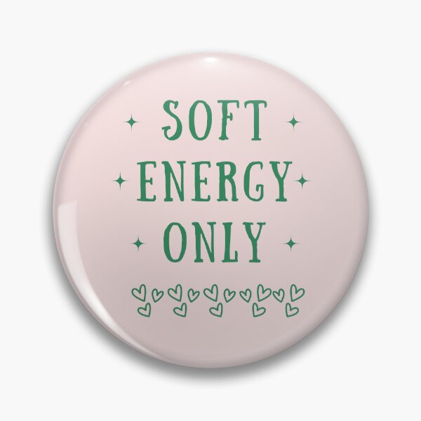 Item preview, Soft Energy Only – Calm Mindset Minimal Typography Design designed and sold by YasirHamidDesigns .