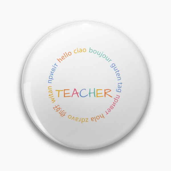 Item preview, ESL ELL Teacher Circle Badge designed and sold by alnjygrh98.