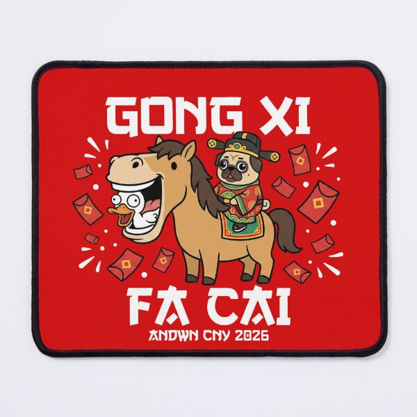 Item preview, 2026 CNY Funny Horse Pug Duck designed and sold by AdyKurniawan.
