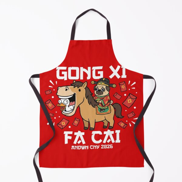 Item preview, 2026 CNY Funny Horse Pug Duck designed and sold by AdyKurniawan.