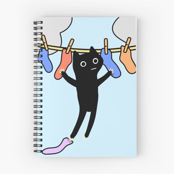 Item preview, Cat Hanging From the Clothesline designed and sold by ThingsCatsDo.