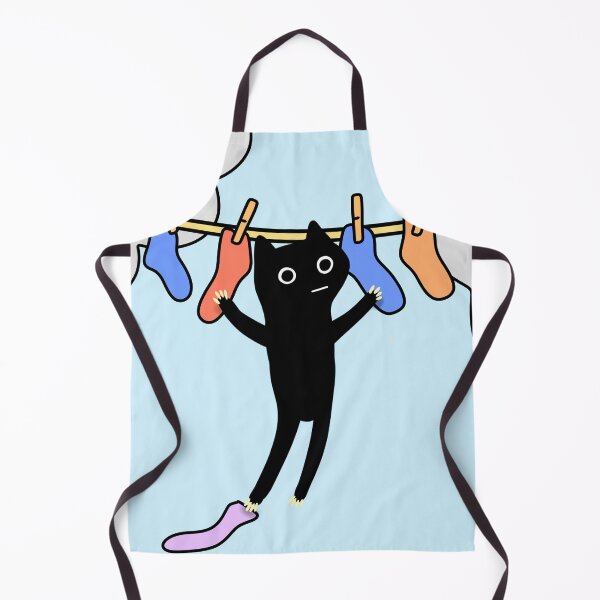 Item preview, Cat Hanging From the Clothesline designed and sold by ThingsCatsDo.