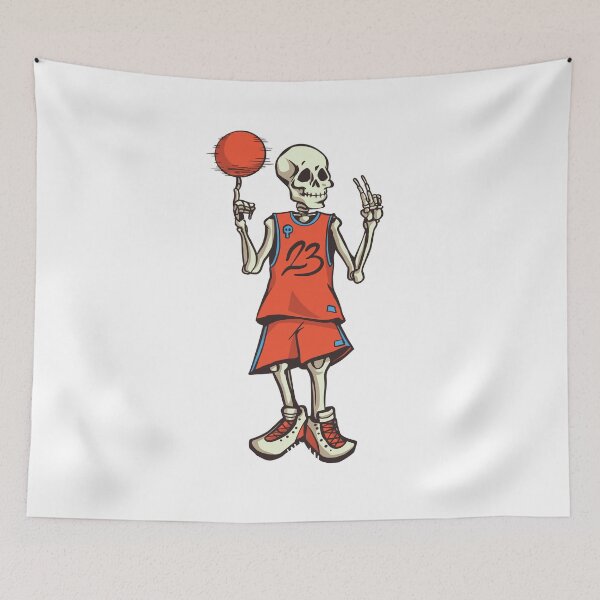 Item preview, Skeleton basketball player designed and sold by paulrommer.