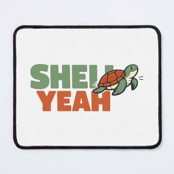 Item preview, Shell Yeah Sea Turtle Pun Bold Lettering Wordplay designed and sold by zoughlal.