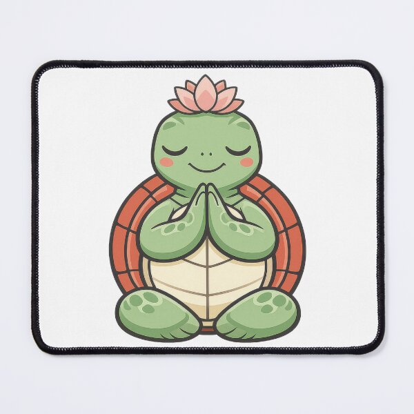 Item preview, Meditating Sea Turtle Namaste Lotus Calm Zen Motif designed and sold by zoughlal.