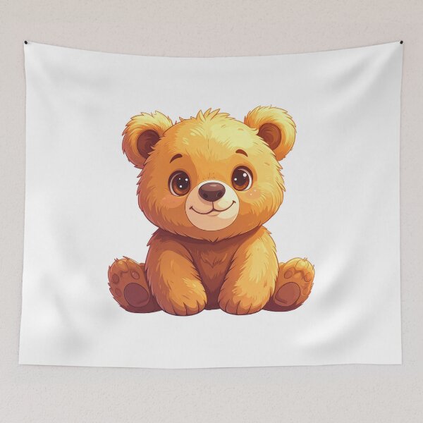 Item preview, Golden Bear Sitting and Smiling designed and sold by mcraft studio.