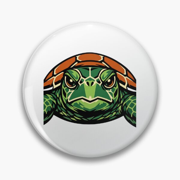 Item preview, Bold High Contrast Sea Turtle Portrait Close Up Statement Look designed and sold by zoughlal.