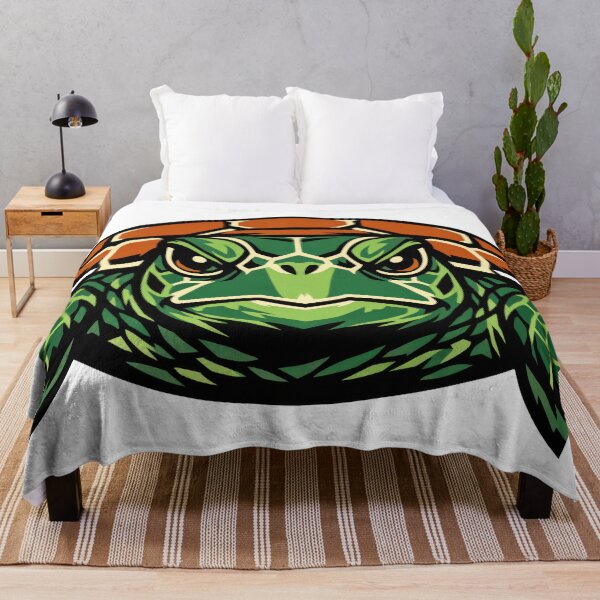 Item preview, Bold High Contrast Sea Turtle Portrait Close Up Statement Look designed and sold by zoughlal.