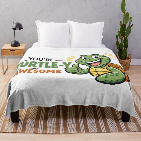 Item preview, Dad Joke Sea Turtle Thumbs Up Pun Typography with Goofy Grin designed and sold by zoughlal.