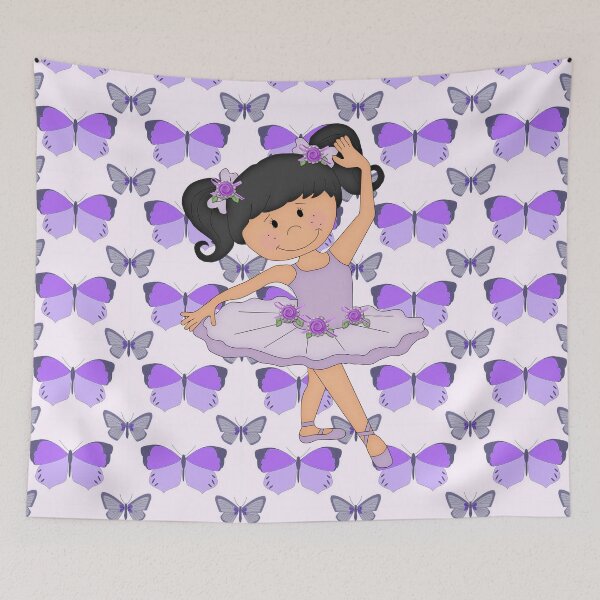 Item preview, Purple Butterflies and Ballerina designed and sold by purplesensation.