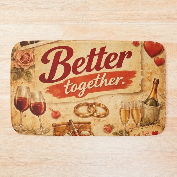 Item preview, Better Together – Romantic Vintage Quote Design designed and sold by Mauswohn.