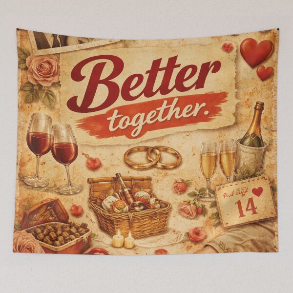 Item preview, Better Together – Romantic Vintage Quote Design designed and sold by Mauswohn.