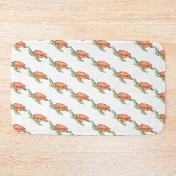 Item preview, Watercolor Style Sea Turtle Serene Swim Soft Edge Wash designed and sold by zoughlal.