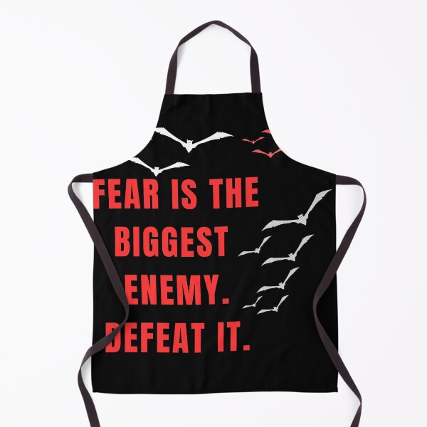 Item preview, Fear Is the Biggest Enemy – Bold Motivational Quote with Dark Bat Art designed and sold by NilofaDesigns.