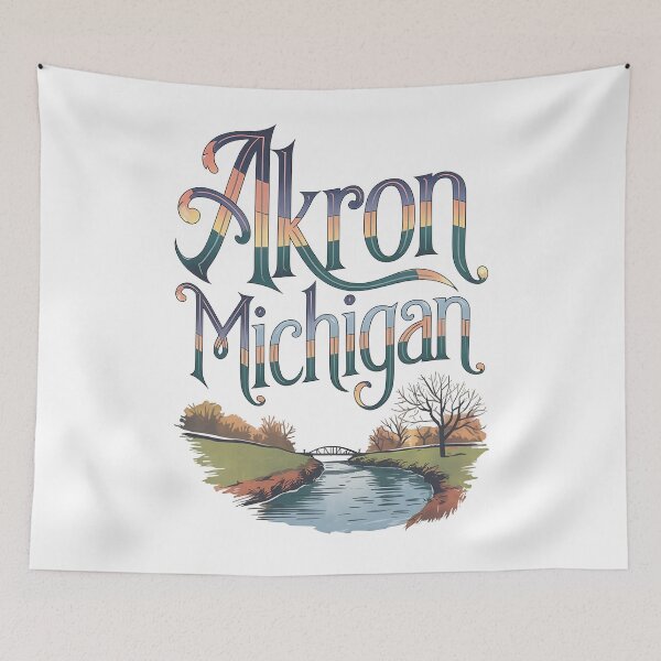 Item preview, Akron, Michigan, Akron MI, Akron Michigan designed and sold by MoMidoStore.