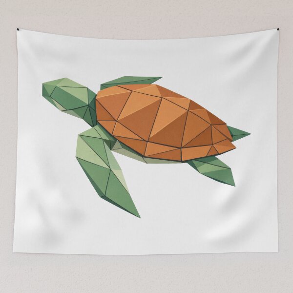 Item preview, Origami Sea Turtle Paper Fold Geometric Minimal Craft Aesthetic designed and sold by zoughlal.