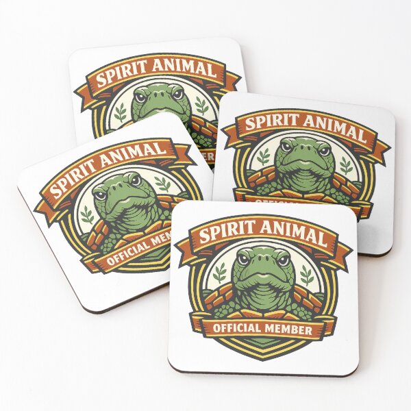 Item preview, Sea Turtle Spirit Animal Badge Vintage Crest Typography designed and sold by zoughlal.