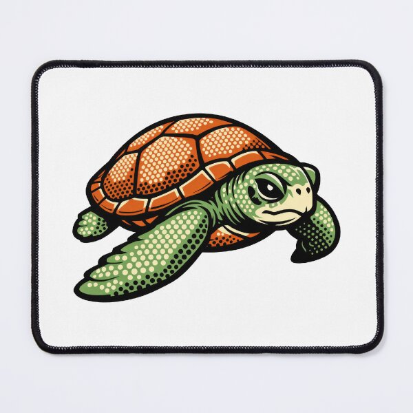 Item preview, Halftone Comic Sea Turtle Ben Day Dots Retro Screenprint Look designed and sold by zoughlal.
