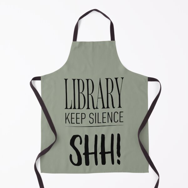Item preview, Library Keep Silence SHH Retro Metal Sign Typography Art designed and sold by SplashTastic.