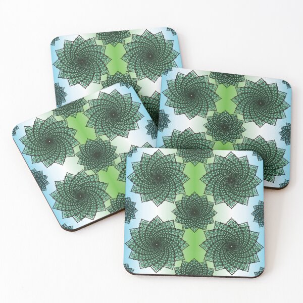 Item preview, Hypnotic Green Mandala Flow designed and sold by OIL Pattern Design .