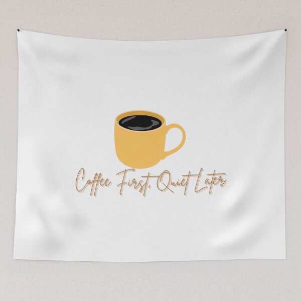 Item preview, Coffee First, Quiet Later designed and sold by NogiArt.