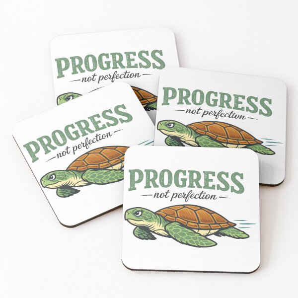 Item preview, Progress Not Perfection Sea Turtle Motivation Steady Perseverance designed and sold by zoughlal.