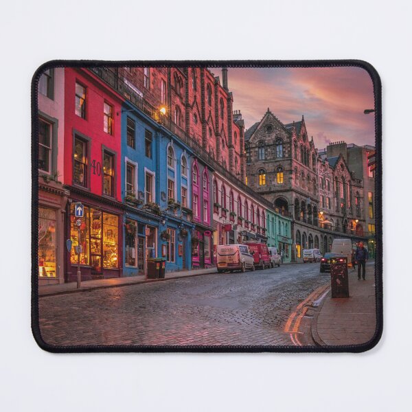 Item preview, Romantic old town alley at sunset – Urban Travel Design designed and sold by Mauswohn.