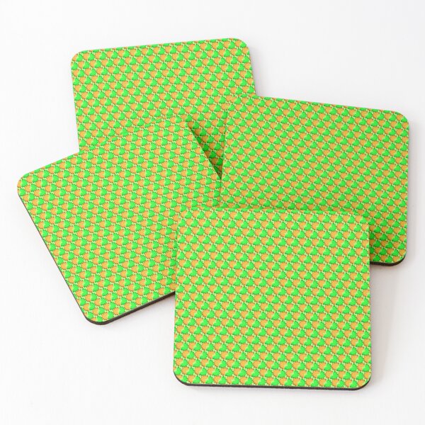 Item preview, Green Orange Abstract Geometric Pattern designed and sold by Snout & Shout..
