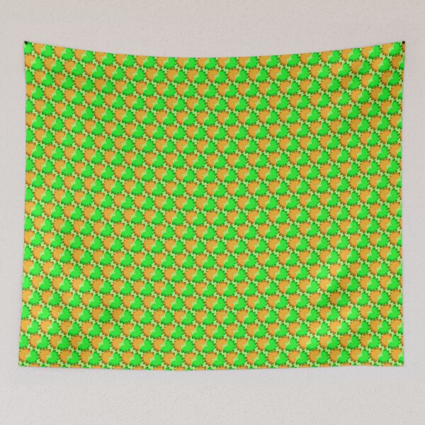 Item preview, Green Orange Abstract Geometric Pattern designed and sold by Snout & Shout..