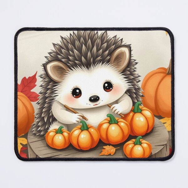 Item preview, Cute Woodland Hedgehog – Cozy Pumpkin Autumn Art designed and sold by ArmaanArts.