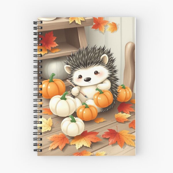 Artikelvorschau, Niedliches Kürbisbild mit Igelmotiv – Gemütliches Herbstdesign entworfen und verkauft von ArmaanArts.