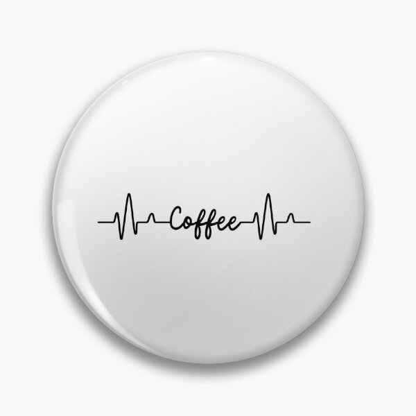 Item preview, Coffee Heartbeat EKG Pulse Line – Caffeine Lifeline Art designed and sold by designRshop999.