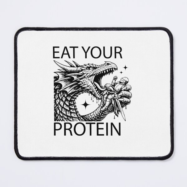 Item preview, Dragon eating dumbbells designed and sold by paulrommer.