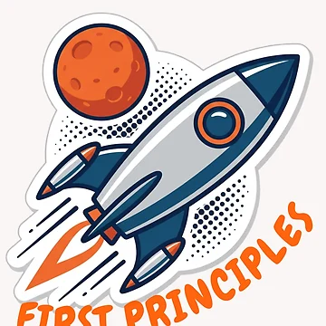 Artwork thumbnail, First Principles Rocket Strategy Sticker by Top-Tier Thinking