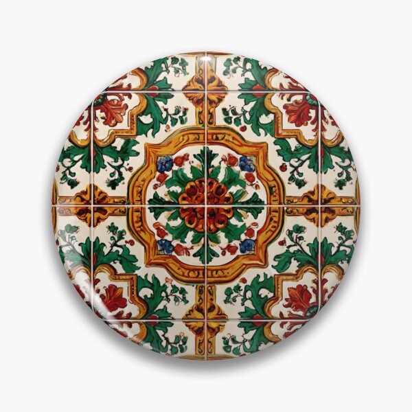 Item preview, Geometric Colorful Tile Portuguese Art Pattern designed and sold by GrinGalore.