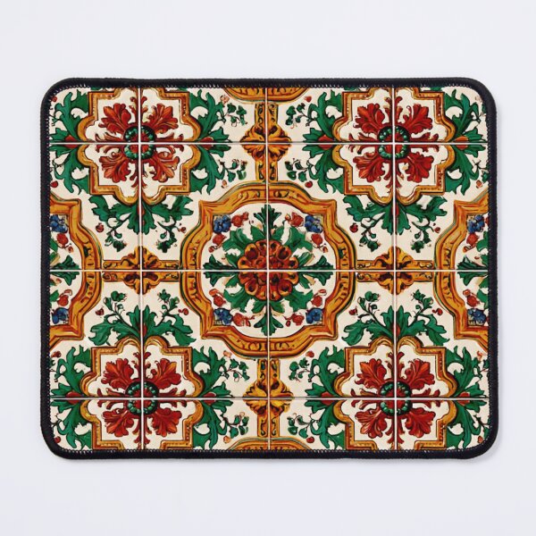 Item preview, Geometric Colorful Tile Portuguese Art Pattern designed and sold by GrinGalore.