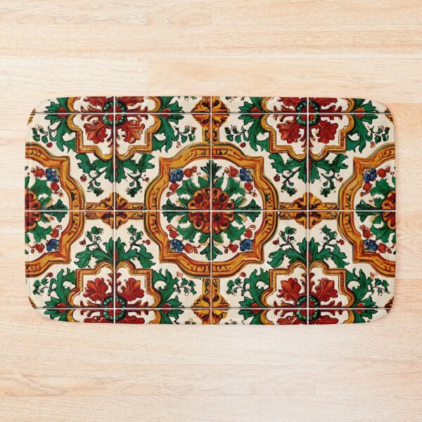 Item preview, Geometric Colorful Tile Portuguese Art Pattern designed and sold by GrinGalore.