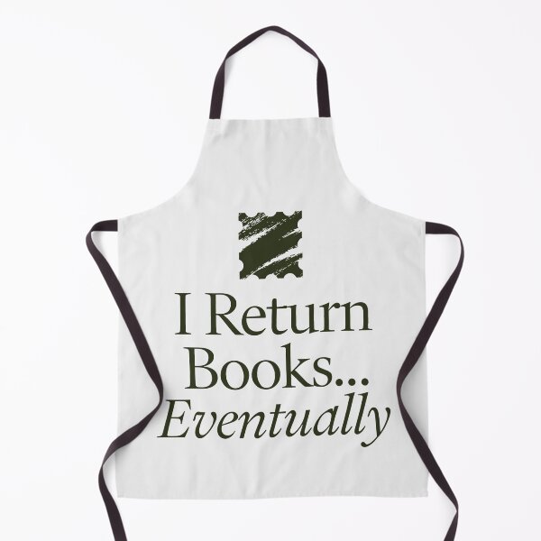Item preview, I Return Books Eventually Funny Librarian and Book Lover Quote designed and sold by SplashTastic.