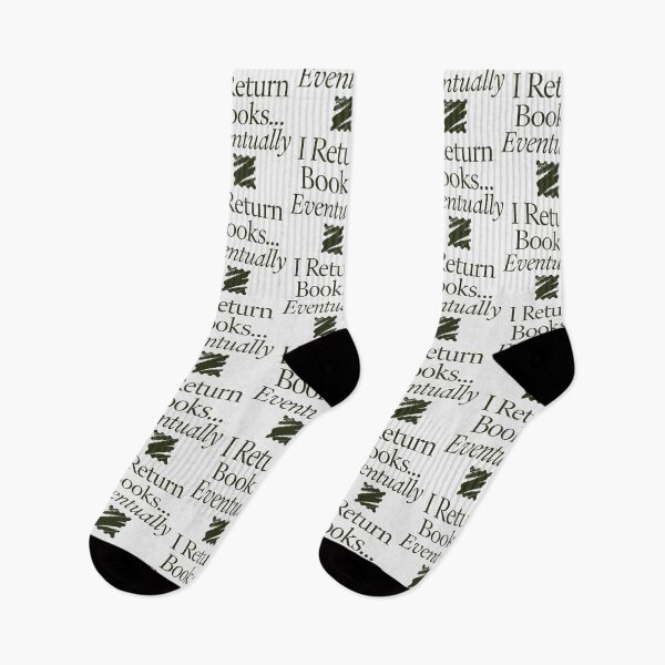 Item preview, I Return Books Eventually Funny Librarian and Book Lover Quote designed and sold by SplashTastic.