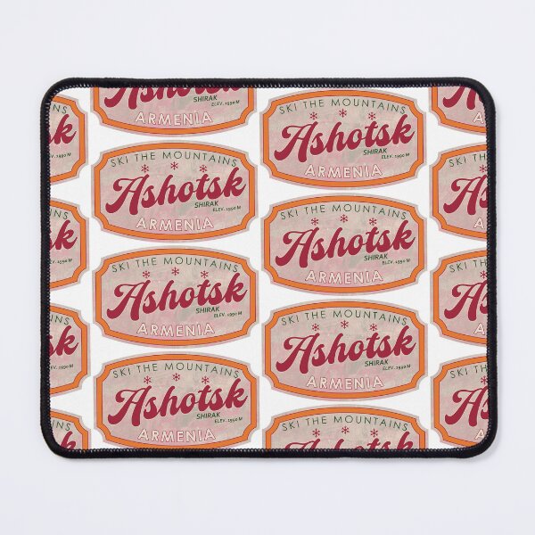 Item preview, Ashotsk, Armenia, Shirak, Ski, textured skiing badge designed and sold by Wanderful-roads.