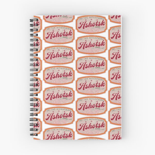 Item preview, Ashotsk, Armenia, Shirak, Ski, textured skiing badge designed and sold by Wanderful-roads.