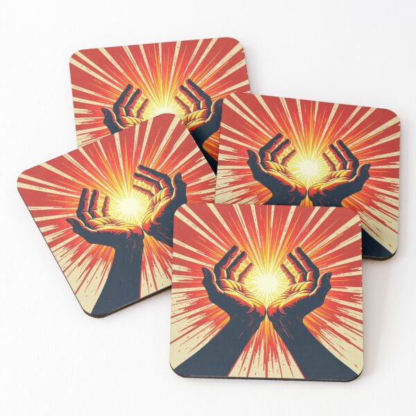 Item preview, Hands of Light – Radiant Energy Illustration designed and sold by myforestfog.