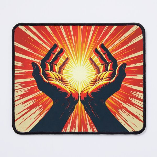 Item preview, Hands of Light – Radiant Energy Illustration designed and sold by myforestfog.