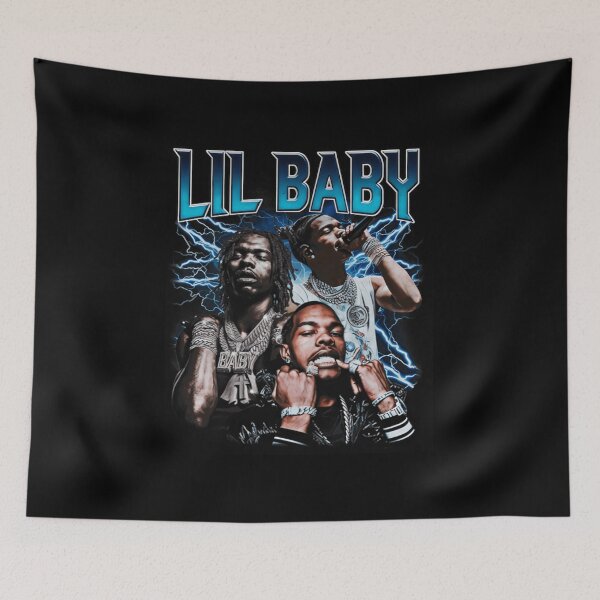 Item preview, Lil Baby Realistic Portrait Rapper Wall designed and sold by tubbybirch.